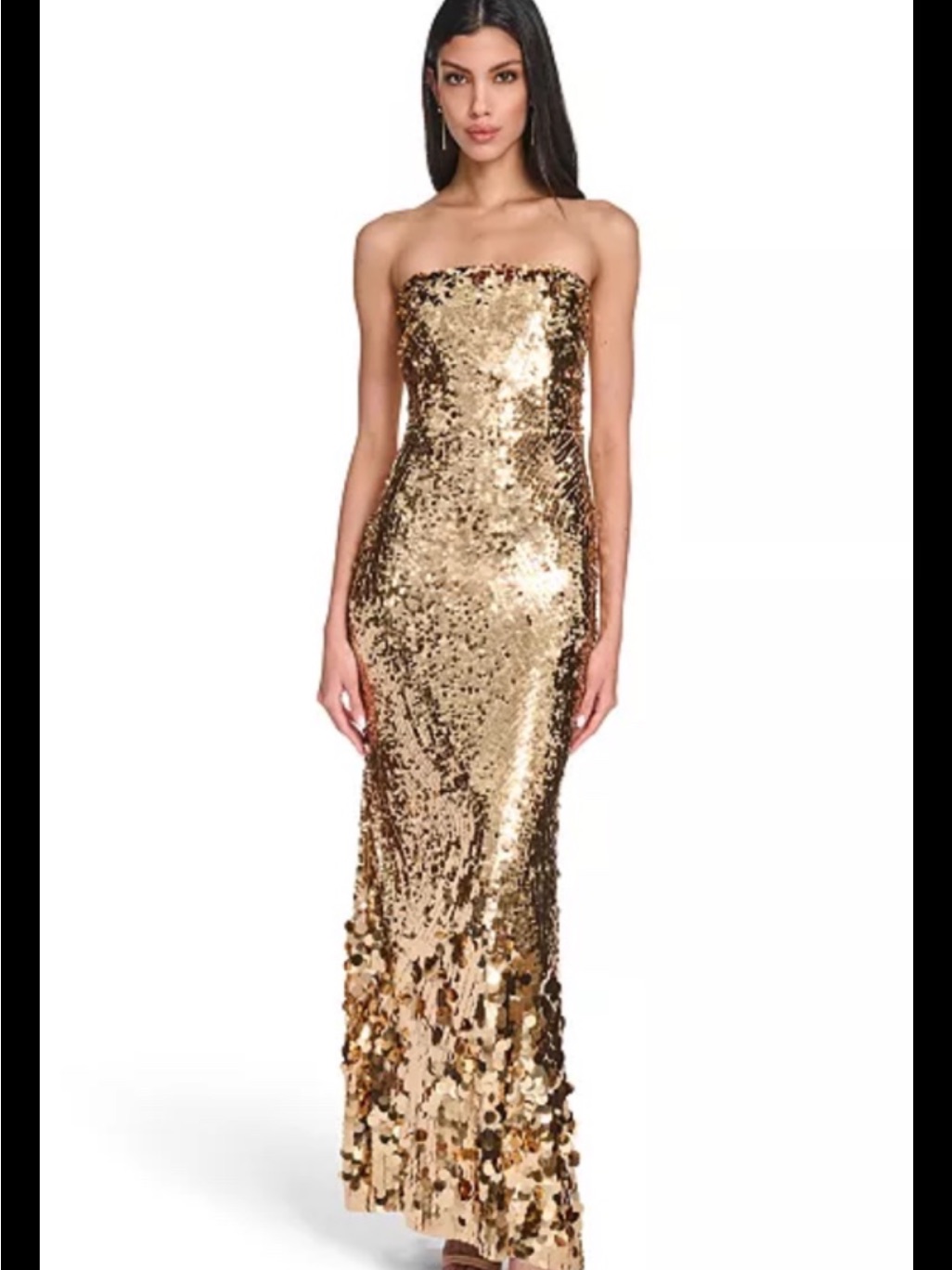 Eliza J Sequin Embellished Gown,Detachable Straps Included,Sz 10, New, No Issues